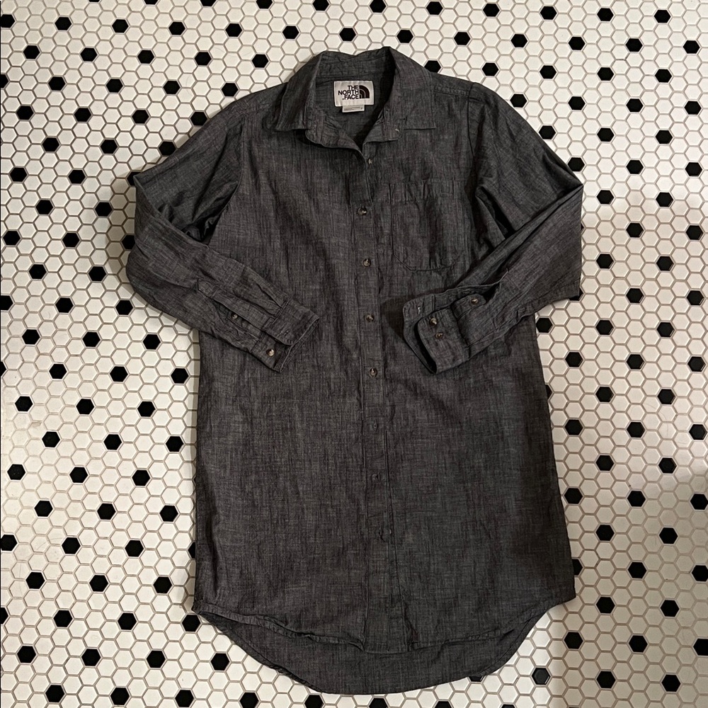 The North Face Women’s Charcoal/Chambray Button Down Shirtdress